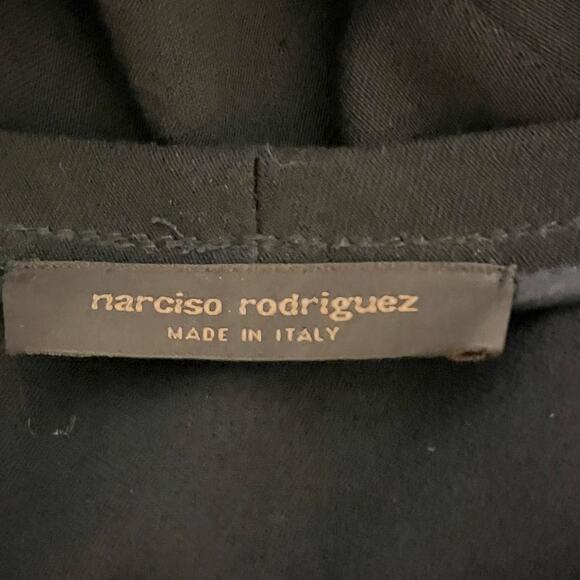 Narciso Rodriguez Black Wool-Cotton Sleeveless Sheath Dress Made in Italy, Sz 4 - Picture 5 of 9